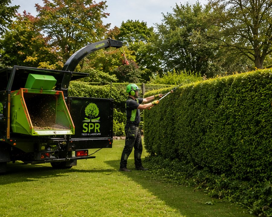 Hedge maintenance by SPR Trees & Landscapes near Stow-on-the-Wold