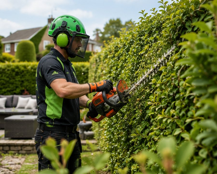 Hedge maintenance by SPR Trees & Landscapes near Stow-on-the-Wold