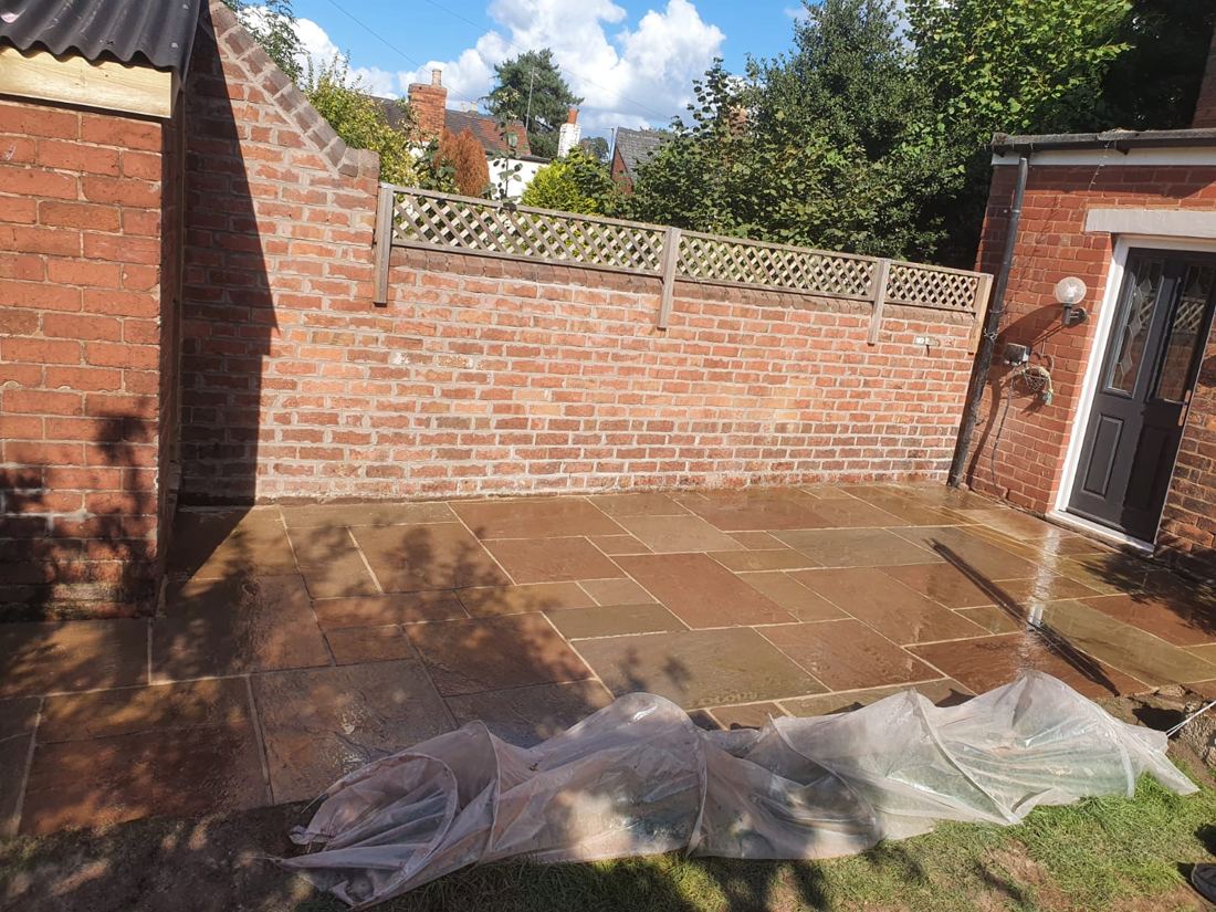 Garden Slabbing for Low Maintenance Outdoor Living in Leominster
