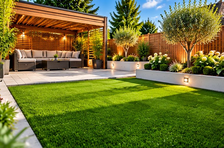 Artificial grass installers illustration near Broadway