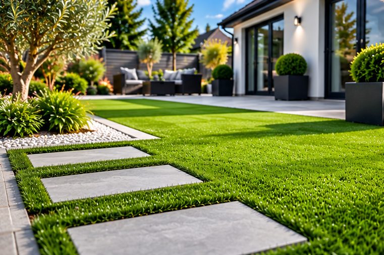 Artificial grass installers illustration near Broadway