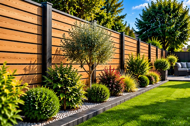 Garden fencing illustration near Northleach