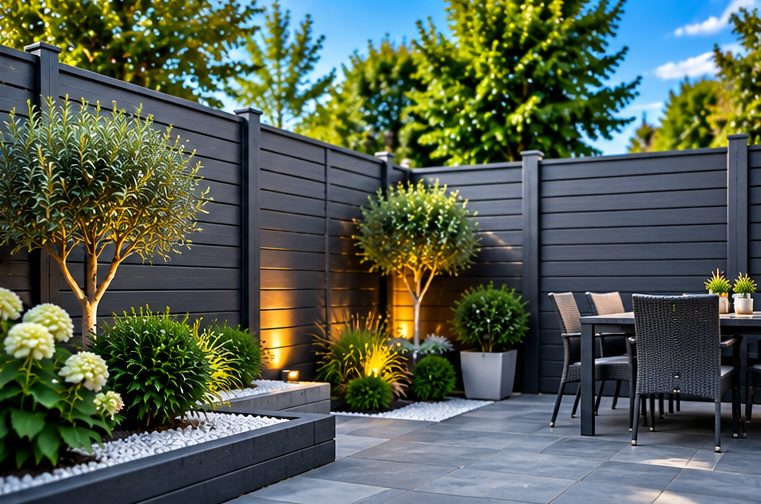 Garden fencing illustration near Northleach