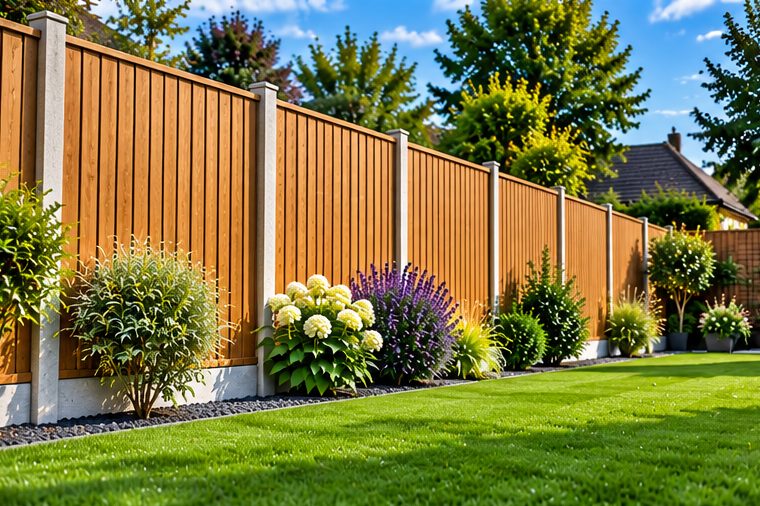 Garden fencing illustration near Northleach