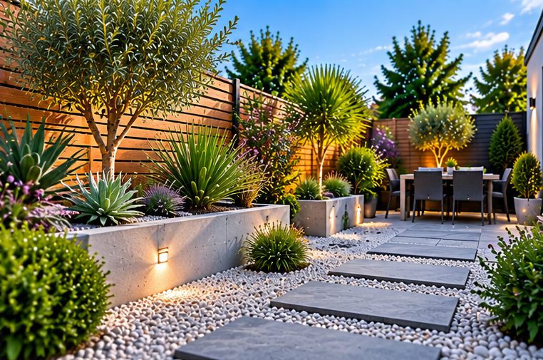 Low maintenance gardens illustration near Bromyard