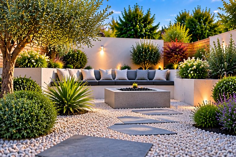 Low maintenance gardens illustration near Bromyard