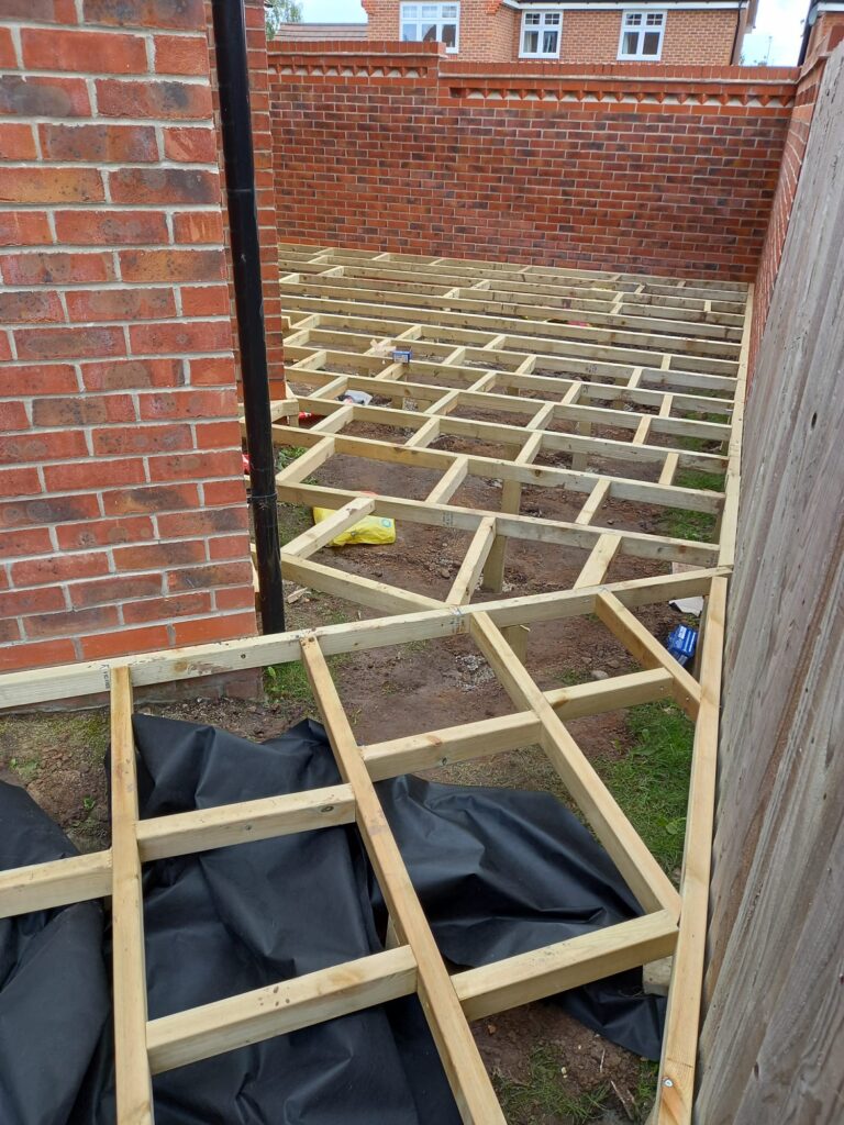garden timber decking worcester